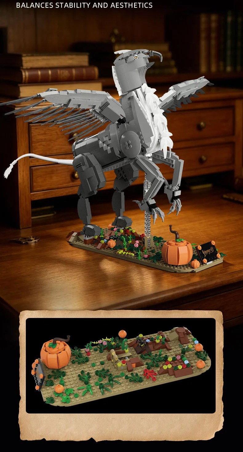 Idea Magic Movie Mythology Animals Images Buckbeak Baustein Hippogriff Modellbausätze Ziegel Konstruktionsspielzeug für Geschenke – Detail 4