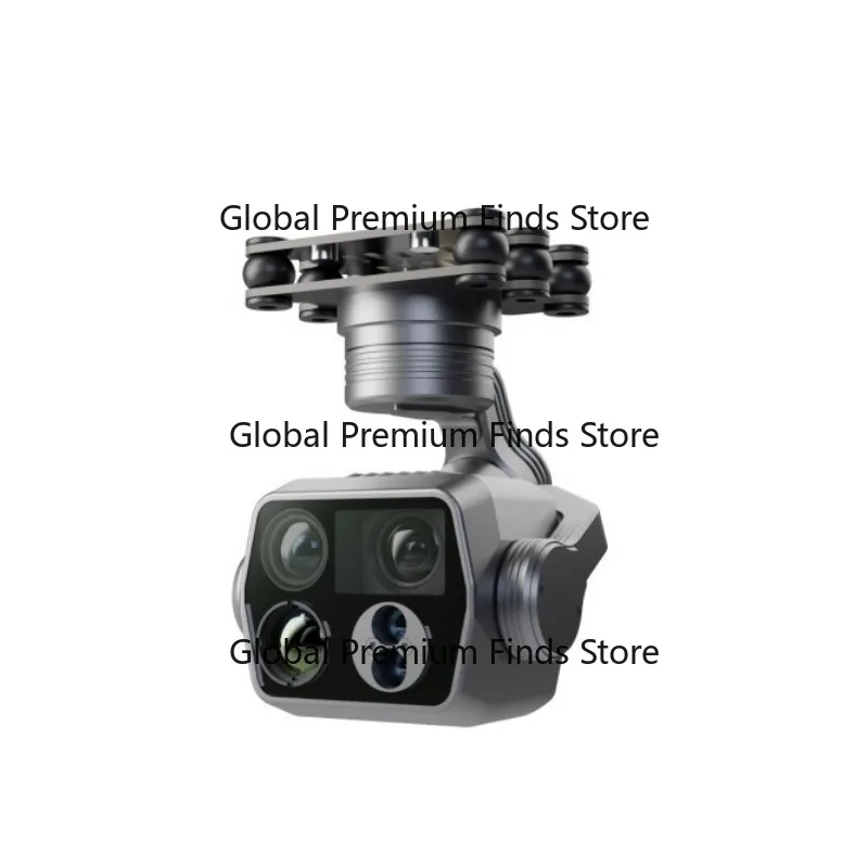C14 three-axis stabilized multifunctional quad-light gimbal AI guidance laser rangefinder pod
