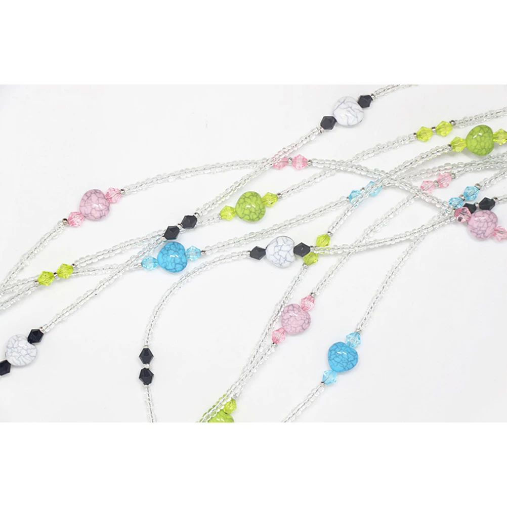 

4pcs Heart Shaped Eyeglasses Strap Comfortable Durable Anti Fall Glasses Chain Sunglasses Strap Women Travel Outdoor Indoor
