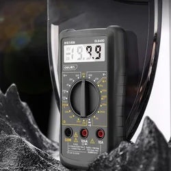 Deli Professional Handheld Digital Multimeter AC DC Voltage Ammeter High Precision Clamp Shaped Household Universal Watch