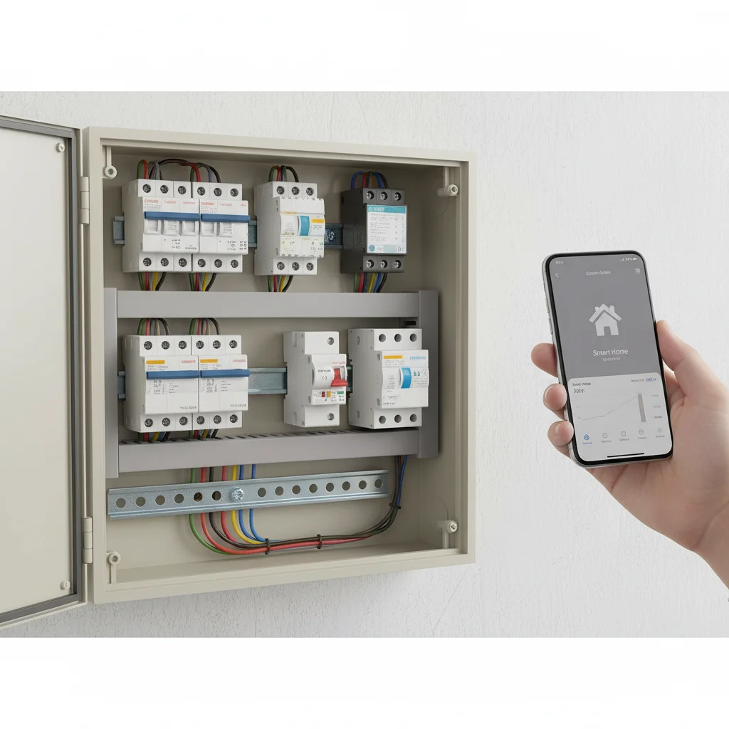 

1P для Tuya 40A Wi-Fi умный автоматический выключатель автоматический переключатель с защитой от перегрузки и отключения безопасный автоматический выключатель