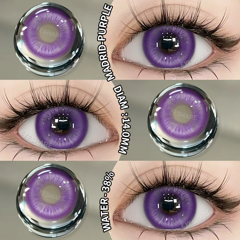 EYESHARE Halloween Cosplay Color Contact Lenses 1pair Cute Blue Contacts Anime Red Lenses Beautiful Pupils Green Eye Lens