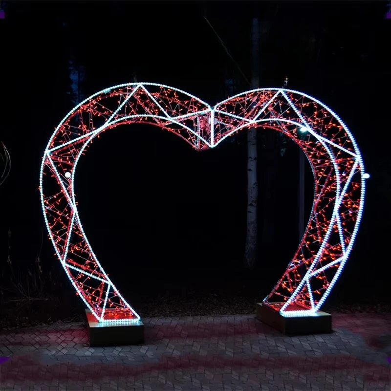 so-2022 Hot Selling 3d Giant Ball Arch Christmas Motif Lights Decoration！