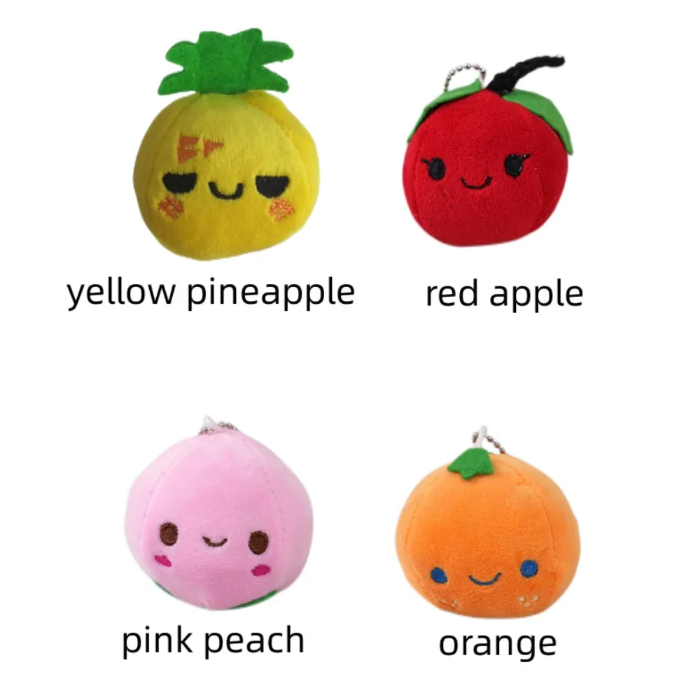 10 pz all'ingrosso frutta farcito giocattoli peluche Pet Toy soft Plushier bambole portachiavi accessori borsa zaino ciondolo 114 #