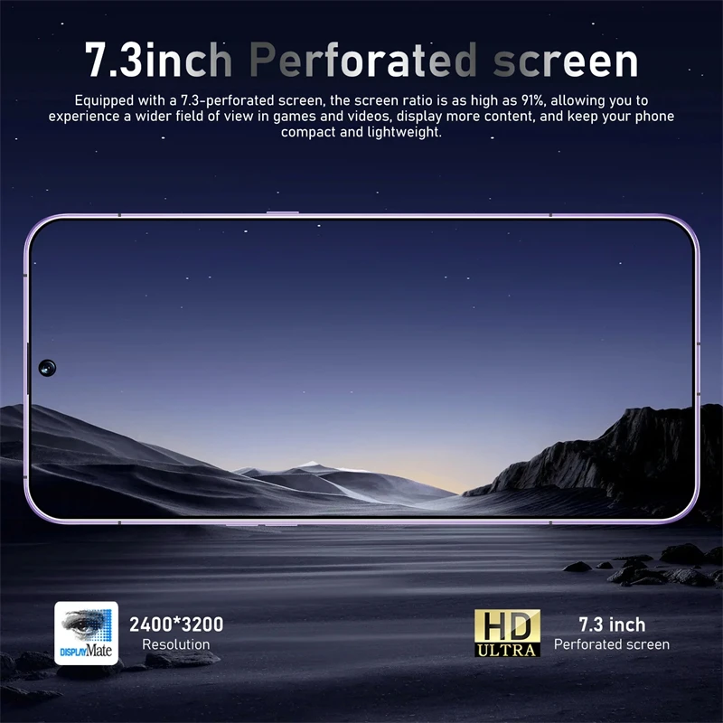 الإصدار العالمي Reno 13 Pro 5G ذكي أصلي أندرويد شاشة 7.3 بوصة عالية الوضوح كاميرا 108 ميجابكسل 7800 مللي أمبير بطاقة مزدوجة مزدوجة s