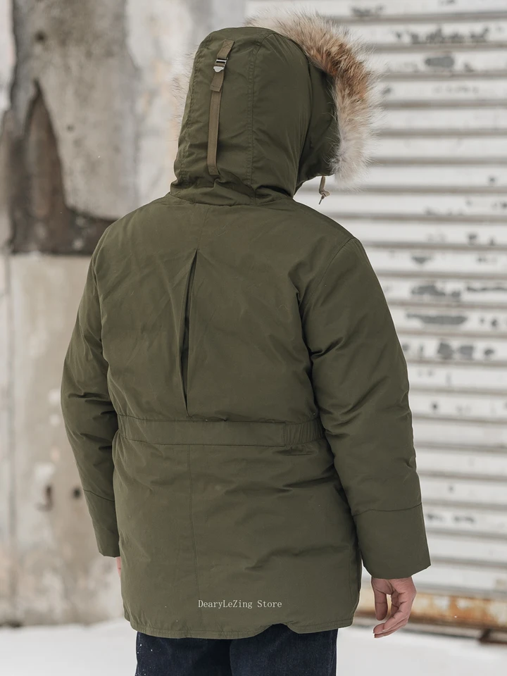 Rugged Bronson Polar Duck Down Coat Parka Vintage-Inspired Men's