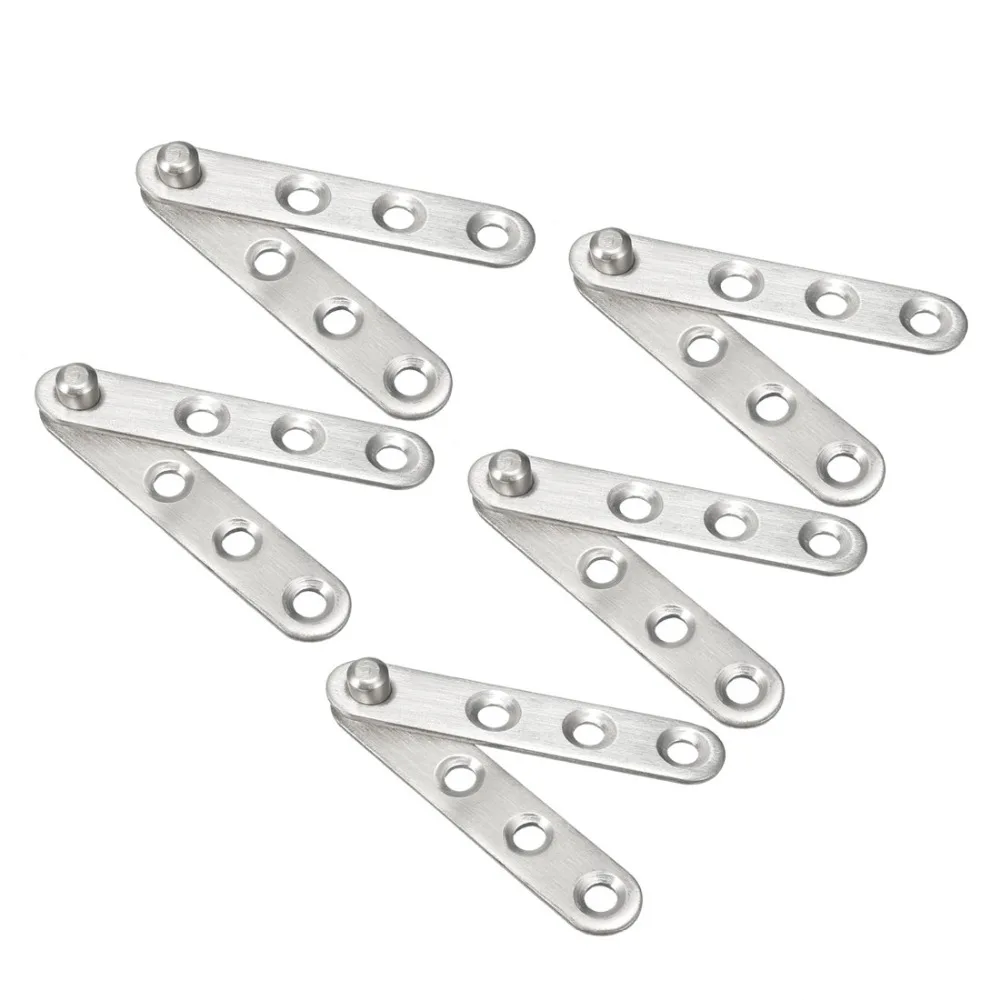 

4/5 SetsStainless Steel 360 Degree Rotating Door Pivot Hinge 60mm x 11mm Brushed Silver High Quality