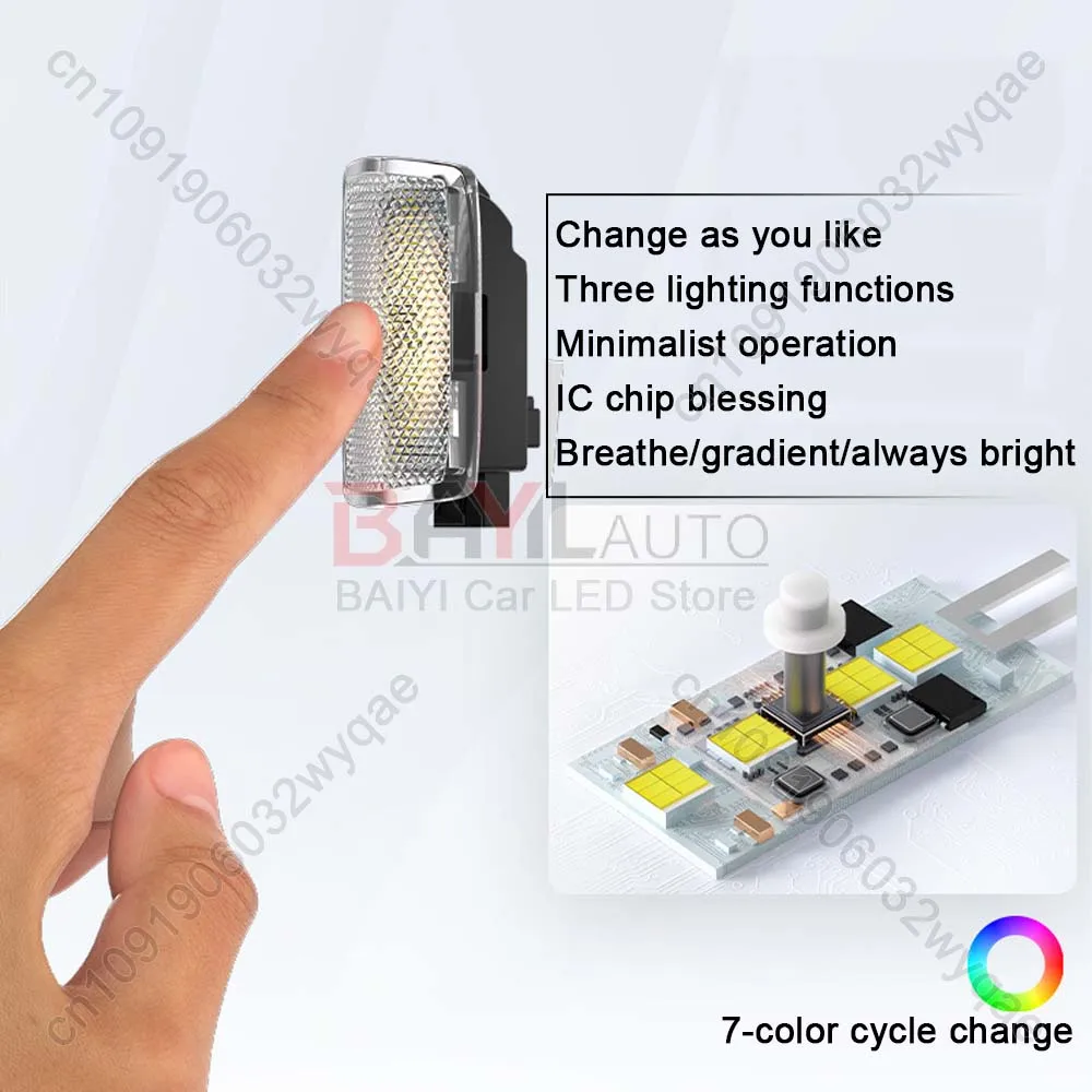 Personalizado para luz de bienvenida de puerta de coche Toyota, luz de suelo de ambiente de bienvenida dinámica con apertura de puerta de coche, iluminación de advertencia de coche