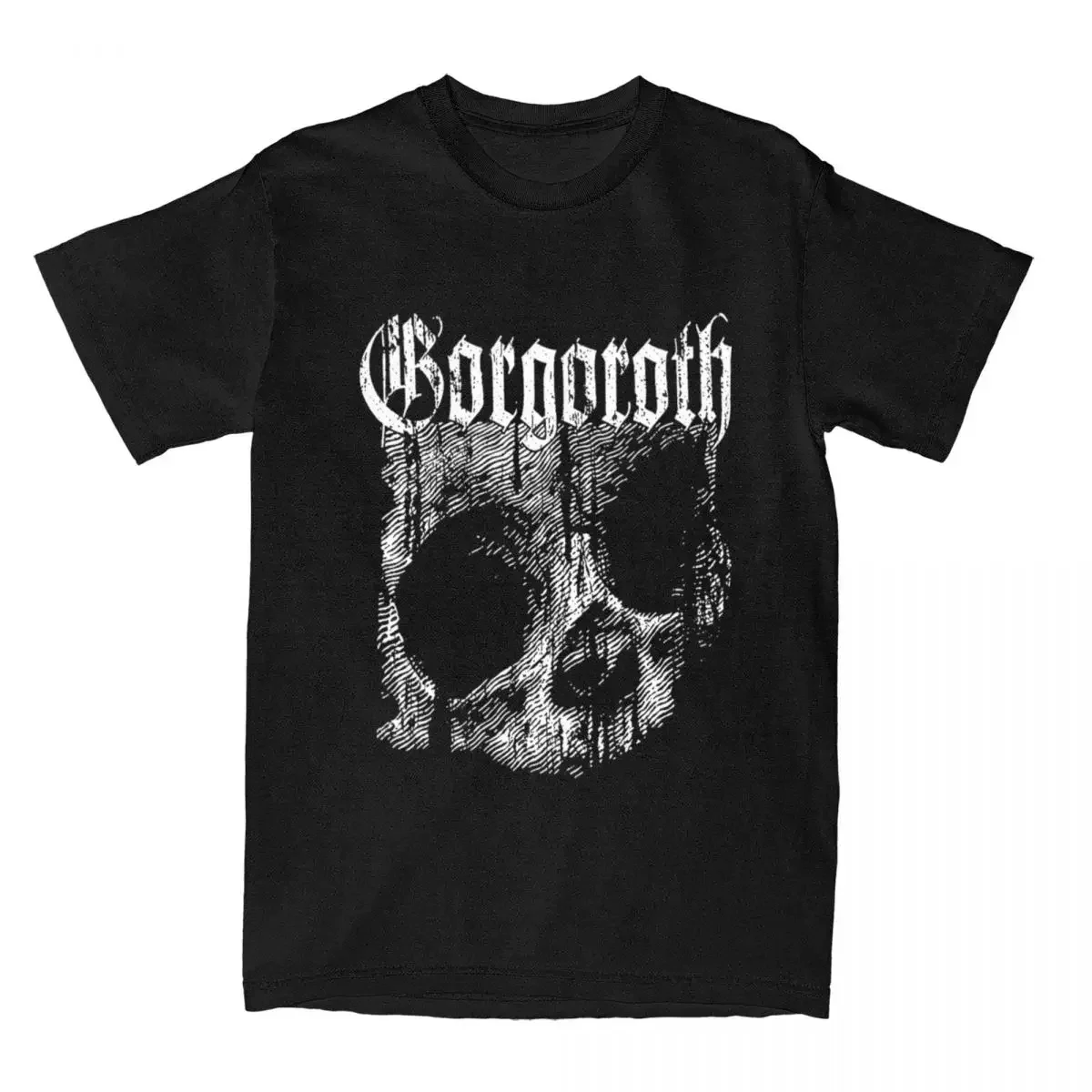 

Vintage Street Tshrit Black Metal Band Rock T-Shirts for Men Women Pure Cotton Crew Neck Short Sleeve Tops Gorgoroth Unisex Tees