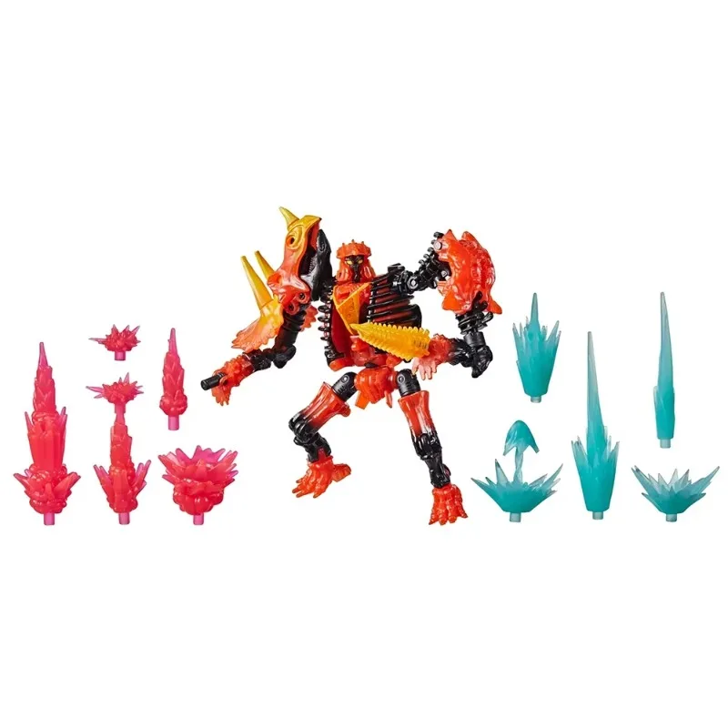 In Stock TakaraTomy Transformers War for Cybertron Trilogy Kingdom K39 Beast Power Fire Blasts Tricranius Action Figure Toy Gift