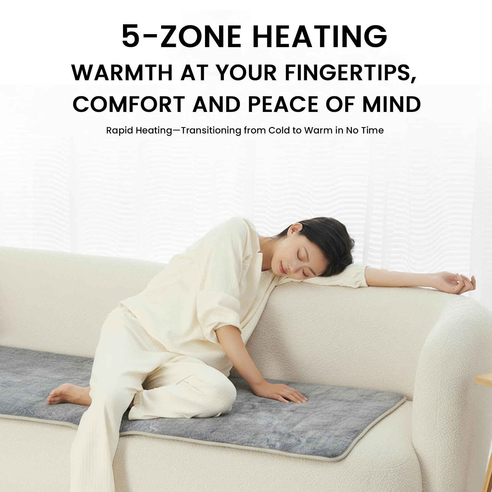 

Коврик для сна с USB-нагревом для кемпинга и 5 зон нагрева, уличные электрические грелки для пешего туризма, пикника