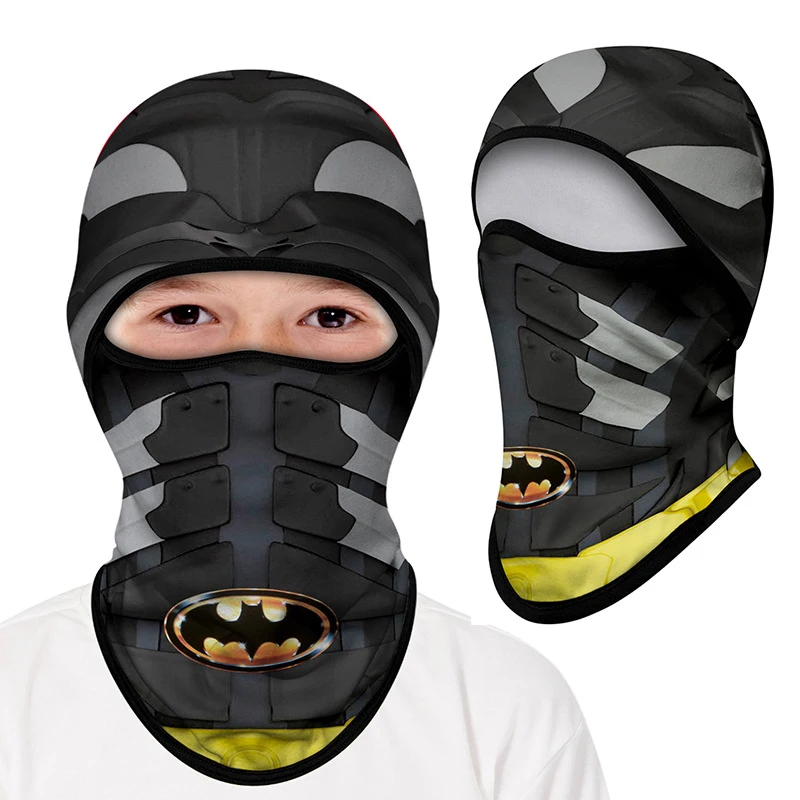 Cartoon Balaclava Cap Kids Full Face Cover Ski Mask Outdoor Windproof Face Bandana Scarf Hat Winter Neck Warmer Cycling Headgear