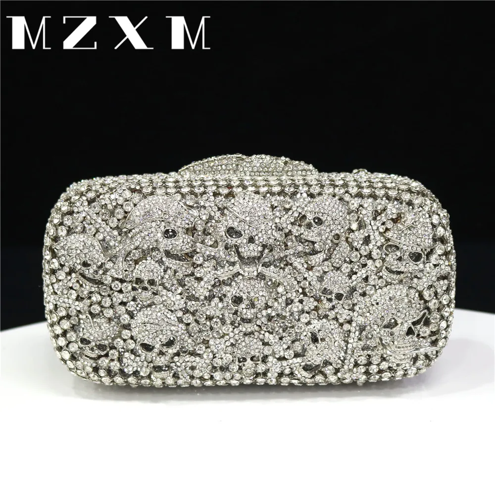 Multi Shape Design New Luxury Diamond Women Clutch Bag Wedding Evening Bag Crystal Women Purse High Party Rhinestone Box