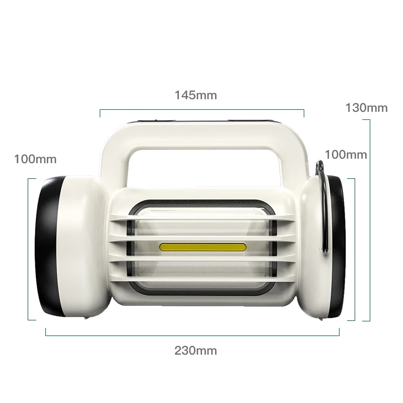 Lampe de poche à main aste USB, lampe de bain LED de camping C2, budgétaire portable avec COB, lumière latérale, banque d'alimentation, outil Fox