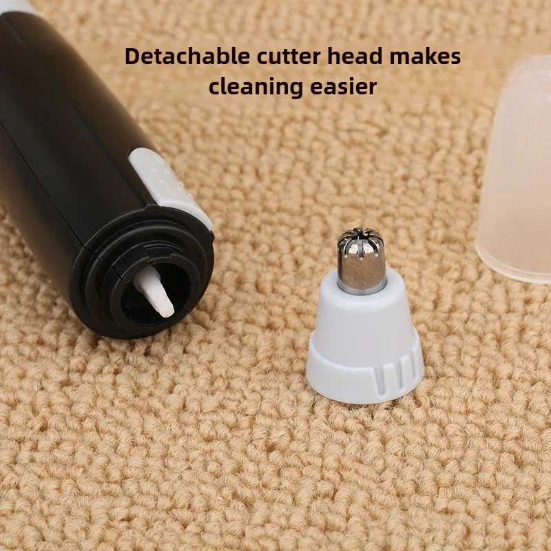 Электрическая машинка для стрижки волос в носу, триммер для волос в носу для мужчин/женщин, ручное и моющееся средство для удаления волос в ушах и носу