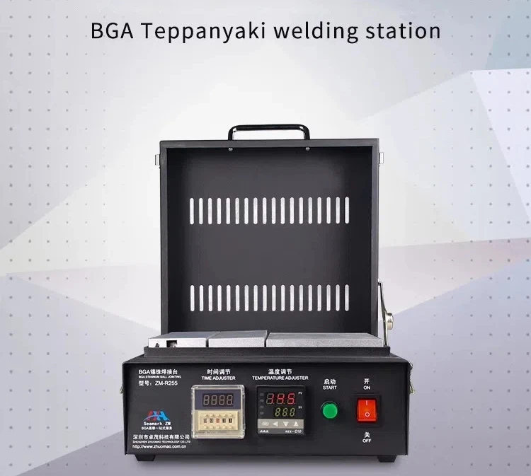 Zhuomao BGA tin bead welding table 900W high power iron plate burning ZM-R255 BGA welding tool heating table