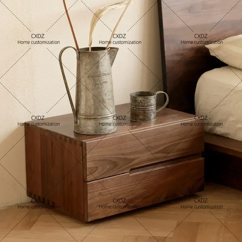 XX Drawer  Wood Brown Classic Vintage Bedroom Nightstands Bedside Storage Muebles De Dormitorio Furniture Home