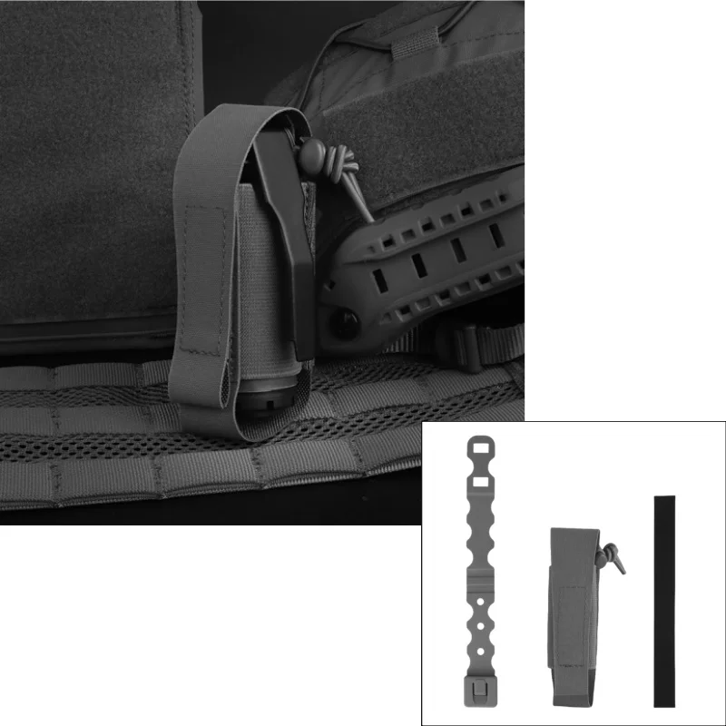 

Flip-Lid MOLLE Utility Pouch - Stretchable Cord Storage for Tactical Belts & Sports Gear