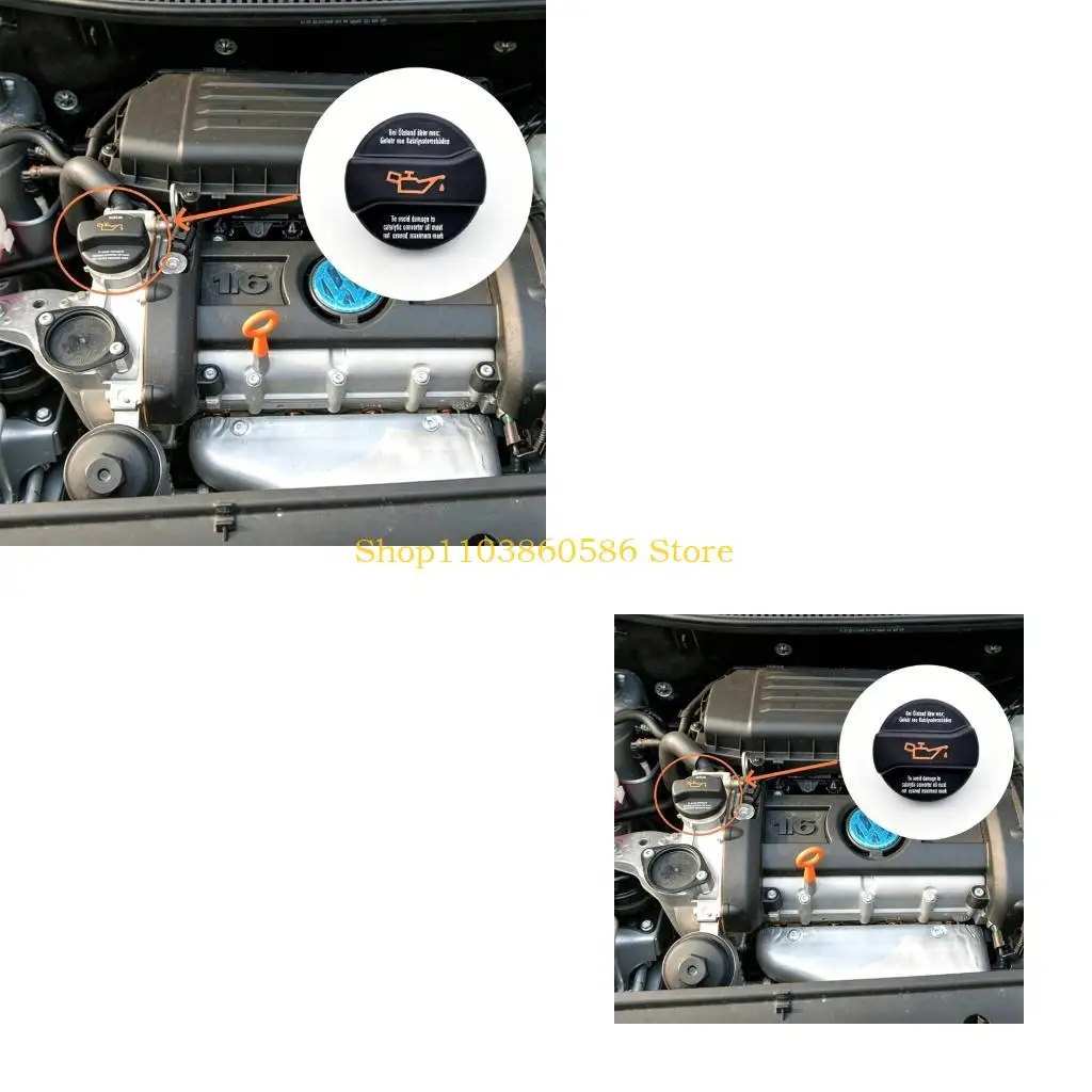 242A Replacement Plastic Oil Cap Cover 026103485A 026103485D Car Engine Oil Filler Cap for Golf 1 2 3 4 5 6 Easy Installation