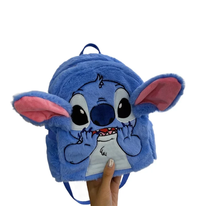 New Disney cartoon Stitch and Angel Backpack  bag  Kindergarten school bag lady Backpack