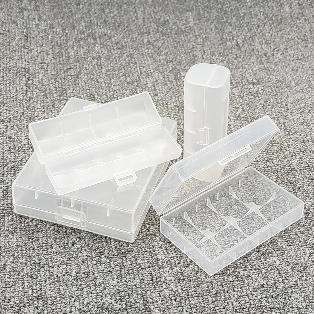 21700 Battery box 21700 Storage box 21700 storage Case Bracket Battery Charging Treasure Transparent Plastic With Cover