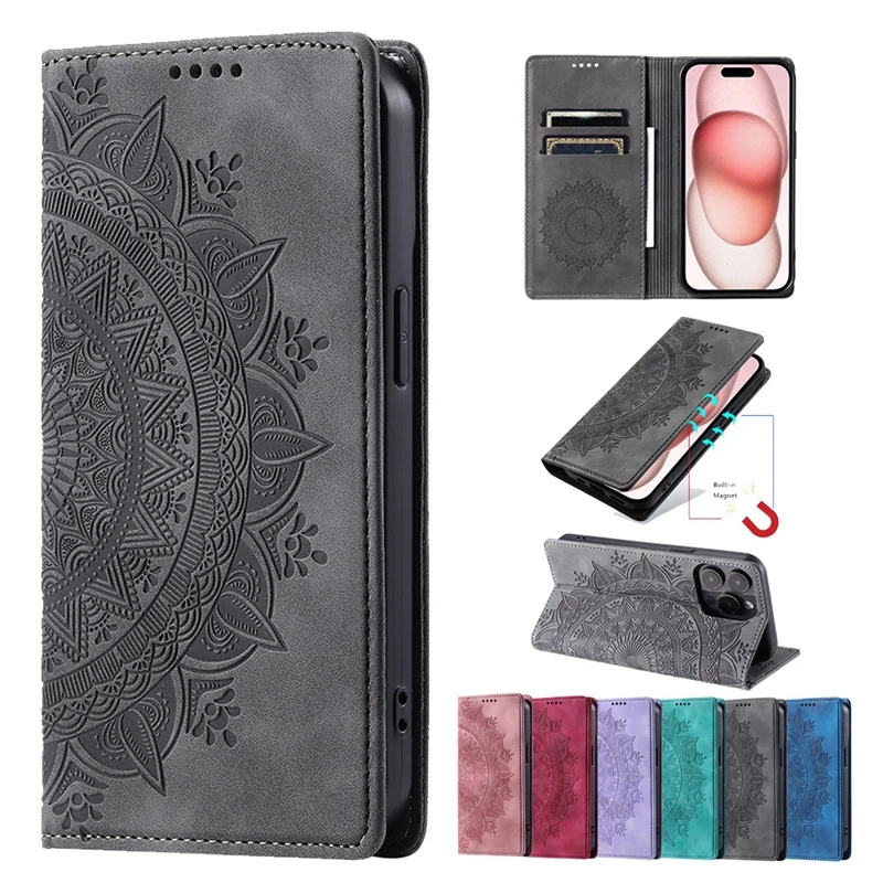 Strong Magnetic Wallet Case with Card Slot for iPhone 15 14 13 12 11 Pro Max SE 8 Plus Stand Flip Leather Cover for 13 pro