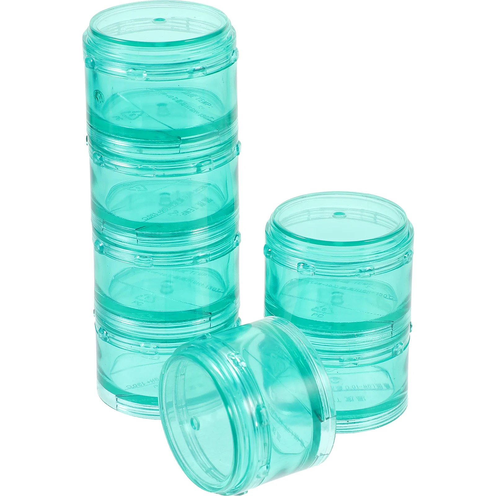 

1 set Portable Pill Box 7 Day Organizer Weekly Round Case Medicine Storage Cylindrical Travel Kit Storing Vitamins High Quality