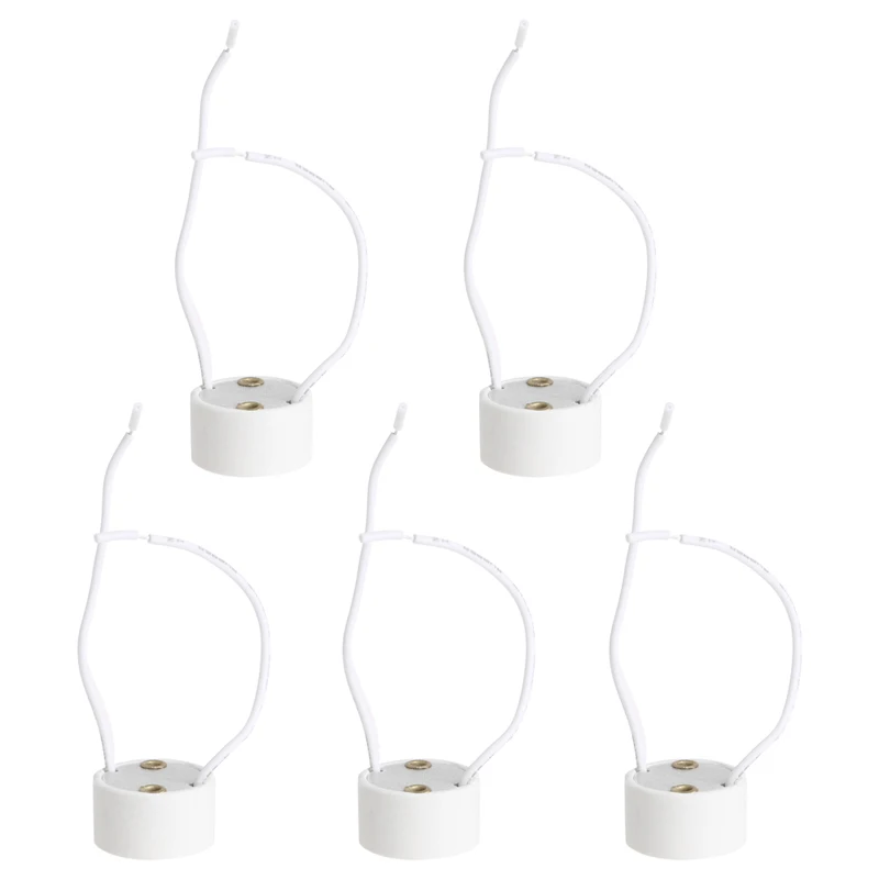 GU10 Socket LED Bulb Halogen Lamp Holder Base Ceramic Wire Connector Dropshippin