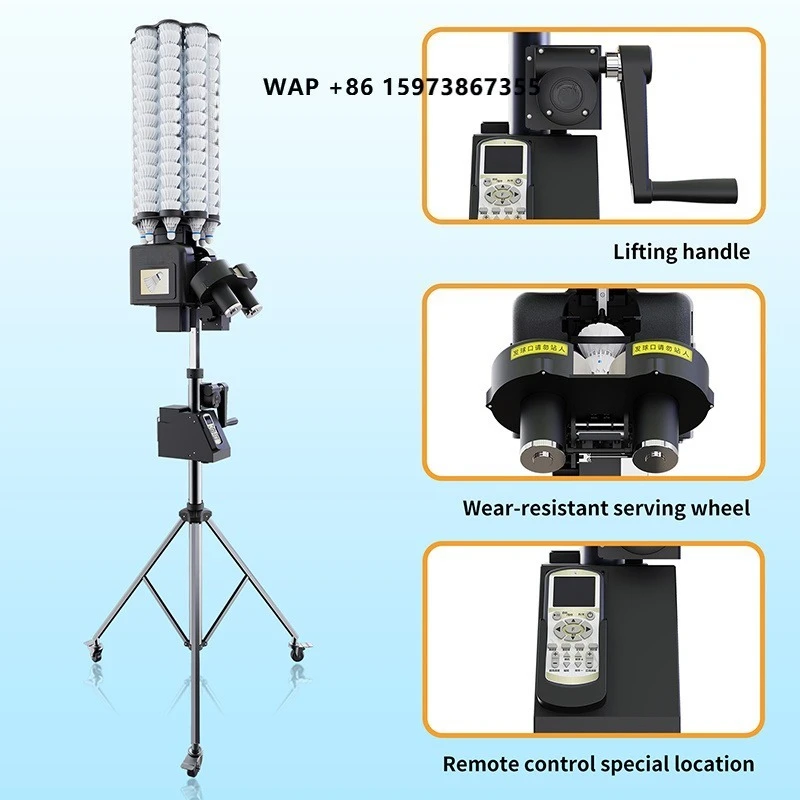 SIBOASI Best Price Automatic Shuttlecock Serve Machine Badminton Launcher Machines B7