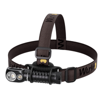 HD20 USB C Rechargeable Headlamp 21700 LED light 2000lm Dual LEDs LH351D XPL with Reverse Charge Magnetic Tail