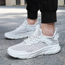 Men Light Breathable Running Shoes 2023 Trend Men's Casual for Man Sneakers White Large Size Mesh Fashion Sports Tennis