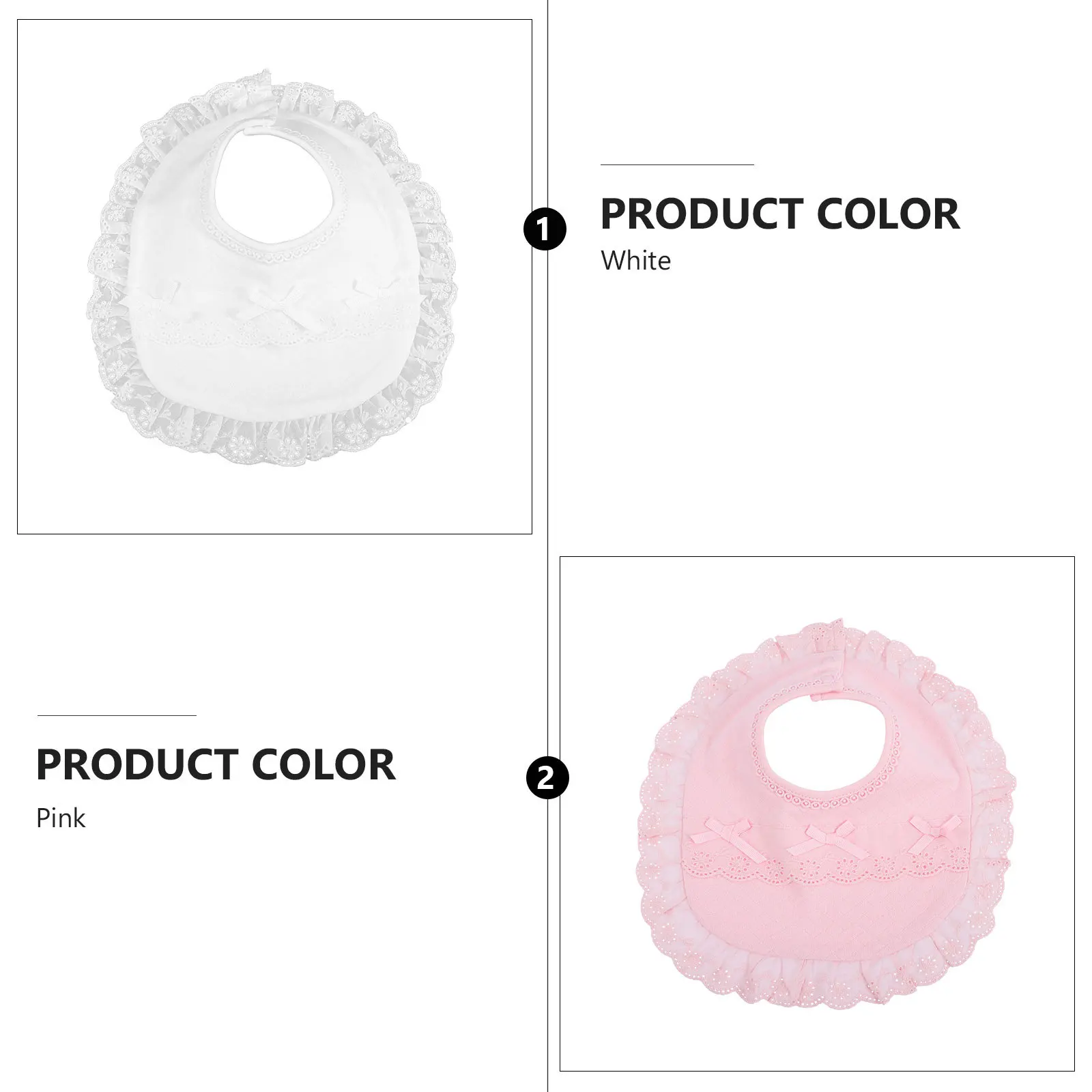 2 قطعة مرايل تغذية الطفل القطن لعابه قابلة لإعادة الاستخدام ماصة لينة مريحة الرضع المرايل للأطفال الصغار طفل الفتيات مستلزمات الرضع #6