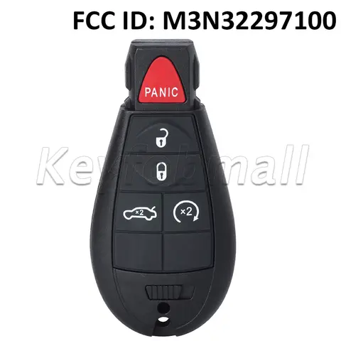 Keyecu m3n32297100 chave remota inteligente sem chave fob fobik para dodge dardo 2013 2014 2015 2016 id46 chip 433mhz 56046773aa ab ac ad