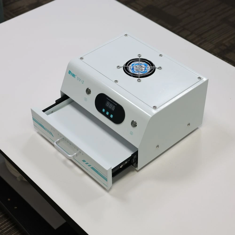 UV-3 عالية الكفاءة 1200 واط الأشعة فوق البنفسجية علاج صندوق إضاءة مزدوج توقيت ذكي علاج مصباح الهاتف LCD حافة الشاشة الغراء الجاف أدوات إصلاح