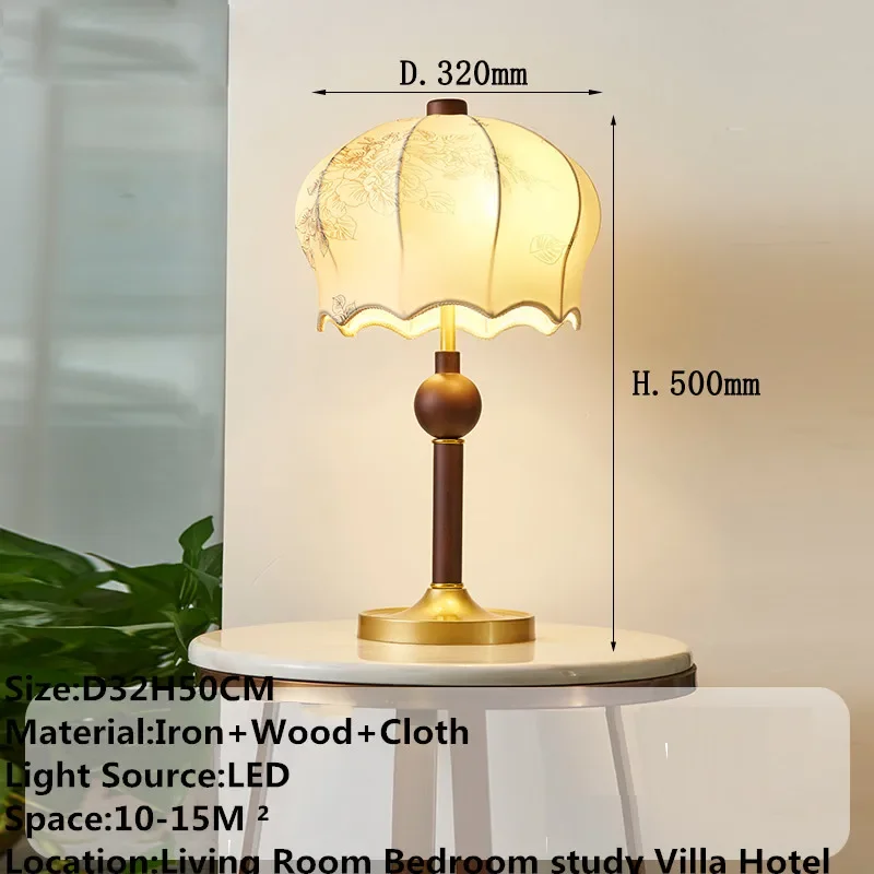 KARLOS Contemporary Table Lamp Retro Creativity Living Room Study Villa Hotel Bedroom LED Bedside Desk Light