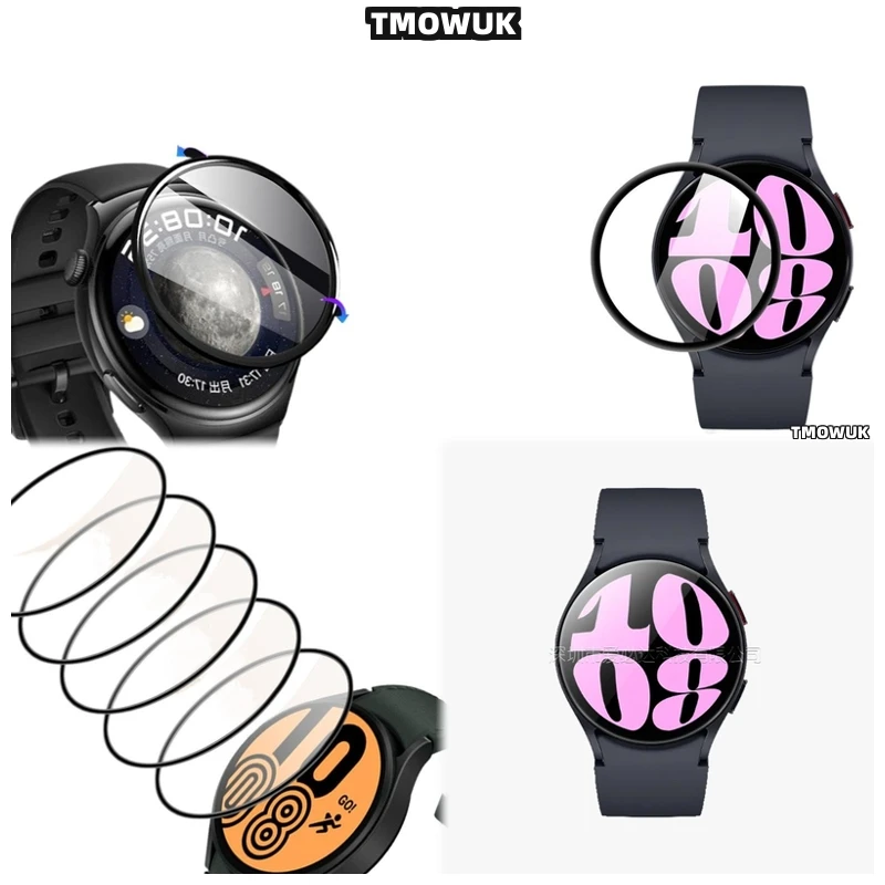 

For Samsung Galaxy Watch 4 5 6 7 Ultra FE PRO 47 44 43mm 40mm - Ultra-clear Soft 3D Curved Screen Protective Film