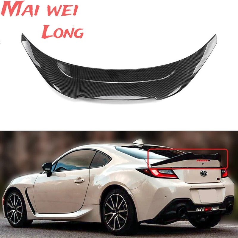 For 2023 22 Toyota ZA86, Gr86, Subaru BRZ Bright Black Pattern ABS Lid Sports Spoiler Wing Car Tailgate Lip Body Kit Accessories