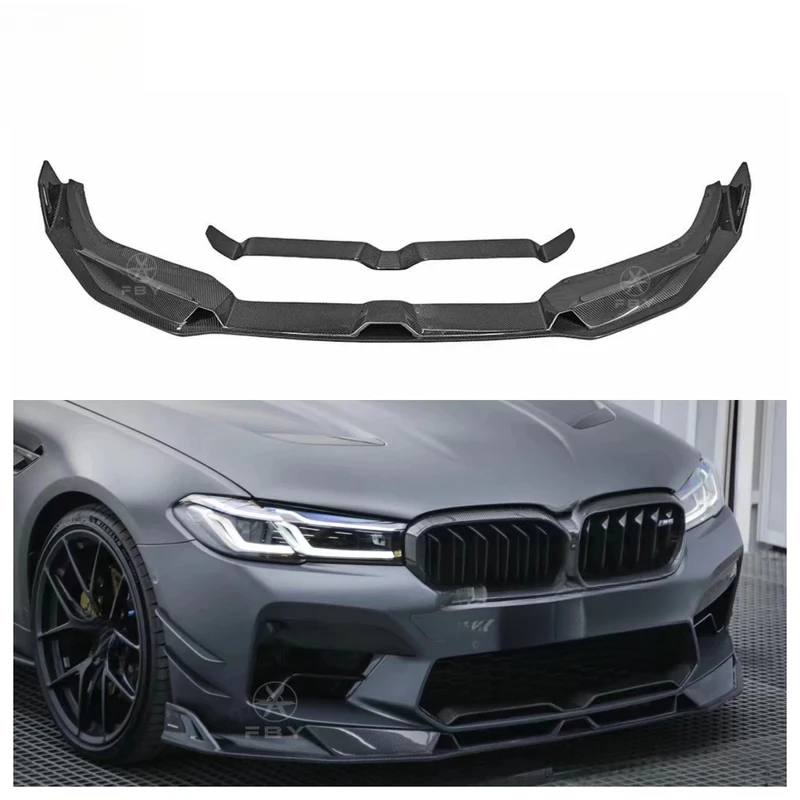 

High Quality AE Style Carbon Fiber Front Bumper Lip 5 Series G30 F90 M5 LCI 2020-2023
