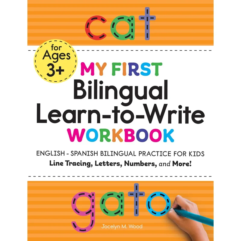 

My First Bilingual LearnToWrite Workbook EnglishSpanish Bilingual Practice For Kids Line Tracing Letters Numbers And More