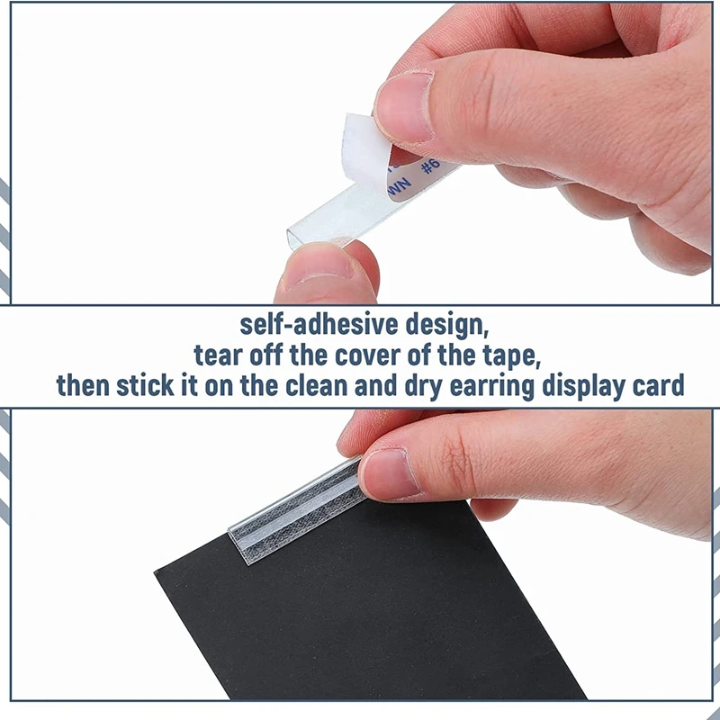 Adaptador de labios de plástico a granel, autoadhesivo para colgador de labios pendientes, collar, tarjeta, exhibición de Joyas, 450 unidades
