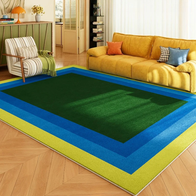 Dopamine Color Living Room Decoration Washable Carpet Large Area Rugs for Bedroom Thicken Plush Lounge Floor Mat Fluffy Soft Rug