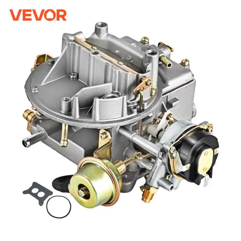 VEVOR Efficient 2-Barrel Car Carburetor Automatic Choke Carburetor with Mounting Gasket Seal Fit for Jeep and Ford F100/250/350