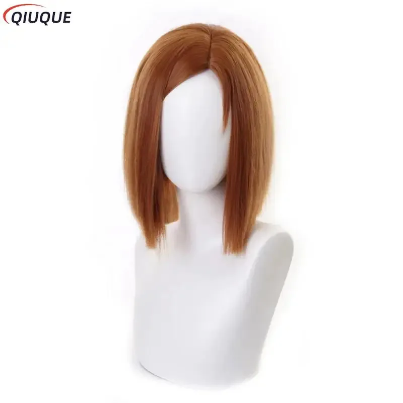 2025 جديد Kugisaki Nobara تأثيري حلي شعر مستعار المطرقة المرأة البدلة أنيمي الزي الموحد مع حزام حقيبة ★ ★ ★ ★