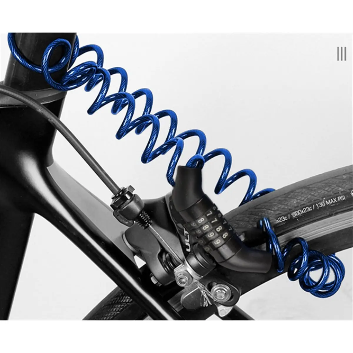 2026 New 2pcs Helmet Lock Anti-Theft 4 Digit Password Road Bike Locks for Scooter Motorcycle Portable Cycling Bicycle Cable Lock