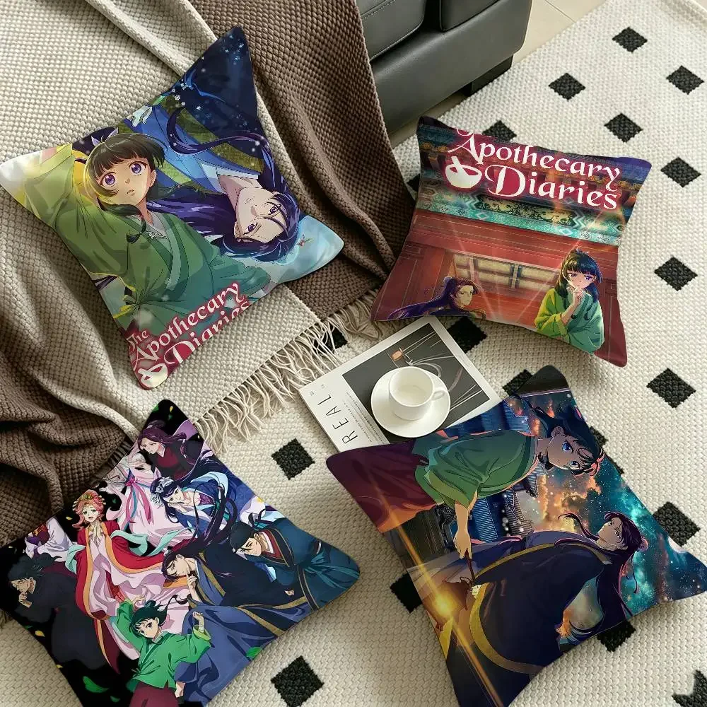 The Apothecary Diaries Anime Personalized Pillow Cover Kids Bedroom Wild Party Decor Pillowcase Kid Birthday Shower Gift