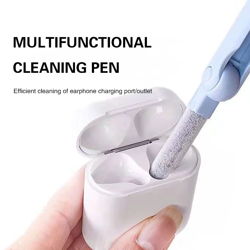 7-In-1 Multi-Functional Computer Keyboard Cleaning Brush Set Bluetooth Earphone Cleaning Dust Cleaning Supplies Key Remover