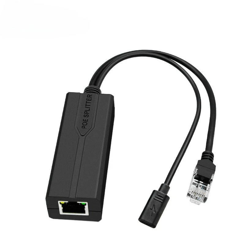 معيار POE الفاصل 48 فولت إلى 5 فولت 3.5A USB Type-C أنثى رئيس 100 متر إمدادات الطاقة لحاقن كاميرا POE