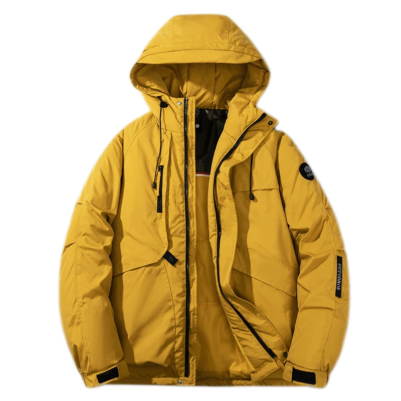Parka cortavientos a la moda para Hombre, abrigo informal a prueba de viento para otoño e invierno, chaqueta cálida para Hombre, ropa de calle para exteriores