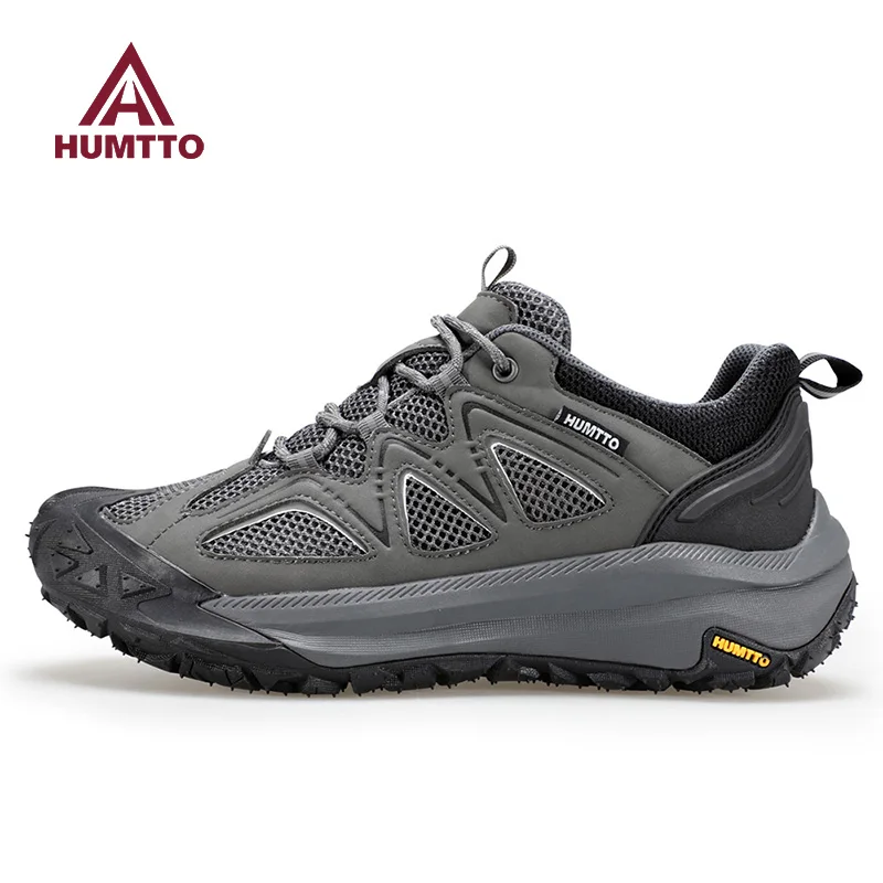 

humtto Outdoor hiking shoes men anti slip trekking off-road mountain climbing breathable casual shock-absorbing sports sneakers