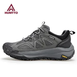 humtto Outdoor hiking shoes men anti slip trekking off-road mountain climbing breathable casual shock-absorbing sports sneakers